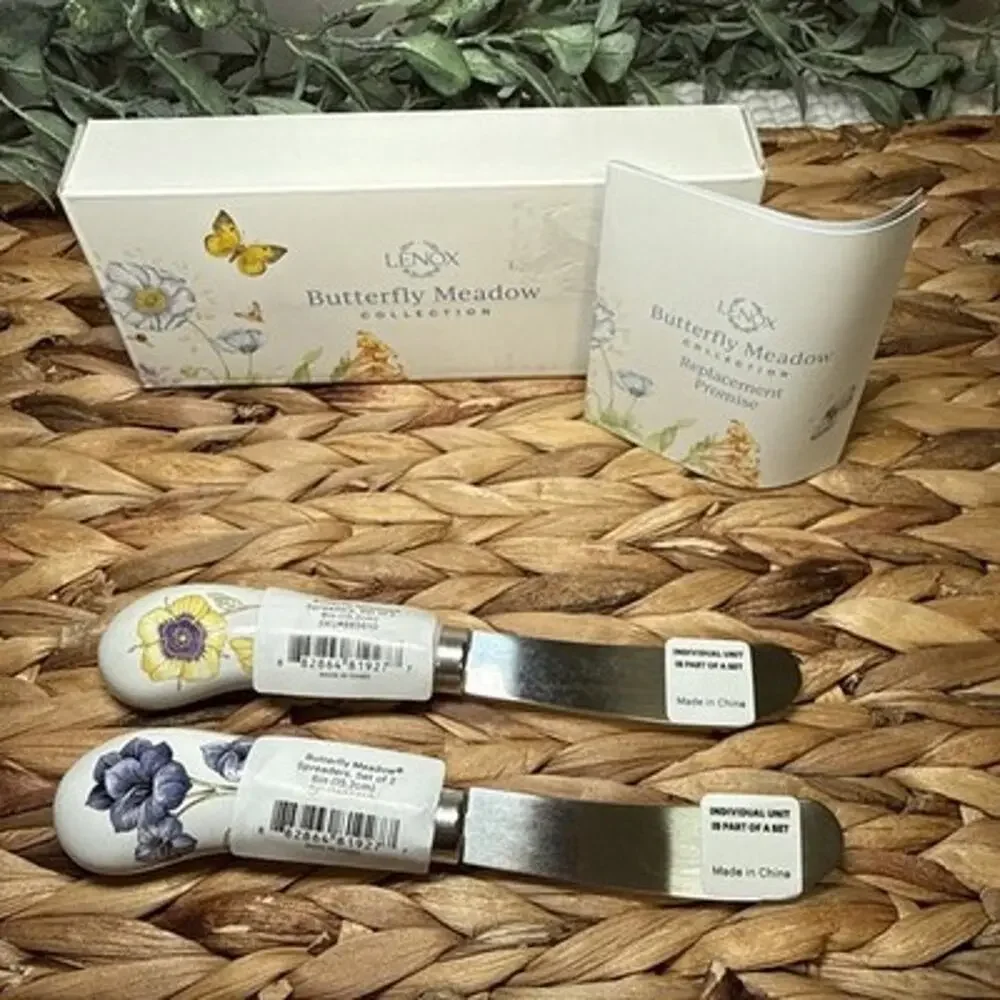 Lenox 885610 Butterfly Meadow 2 Piece Spreader Set Floral 6
